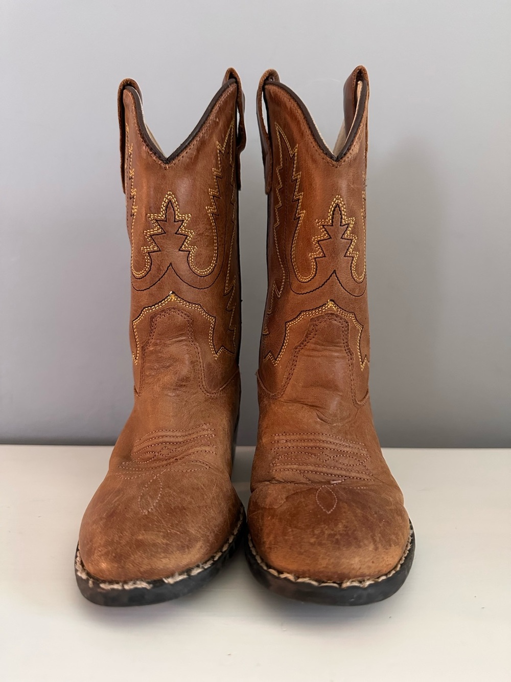 Old West - Kids Cowboy Boots, Size 10, Leather, GUC,
